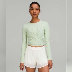 Lululemon Time to Restore Nulu Long Sleeve Shirt Size 6